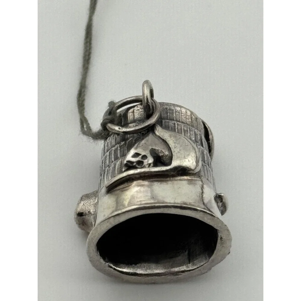 REO‎ Sterling Silver Cat Kitten Thimble Shaped Pendant